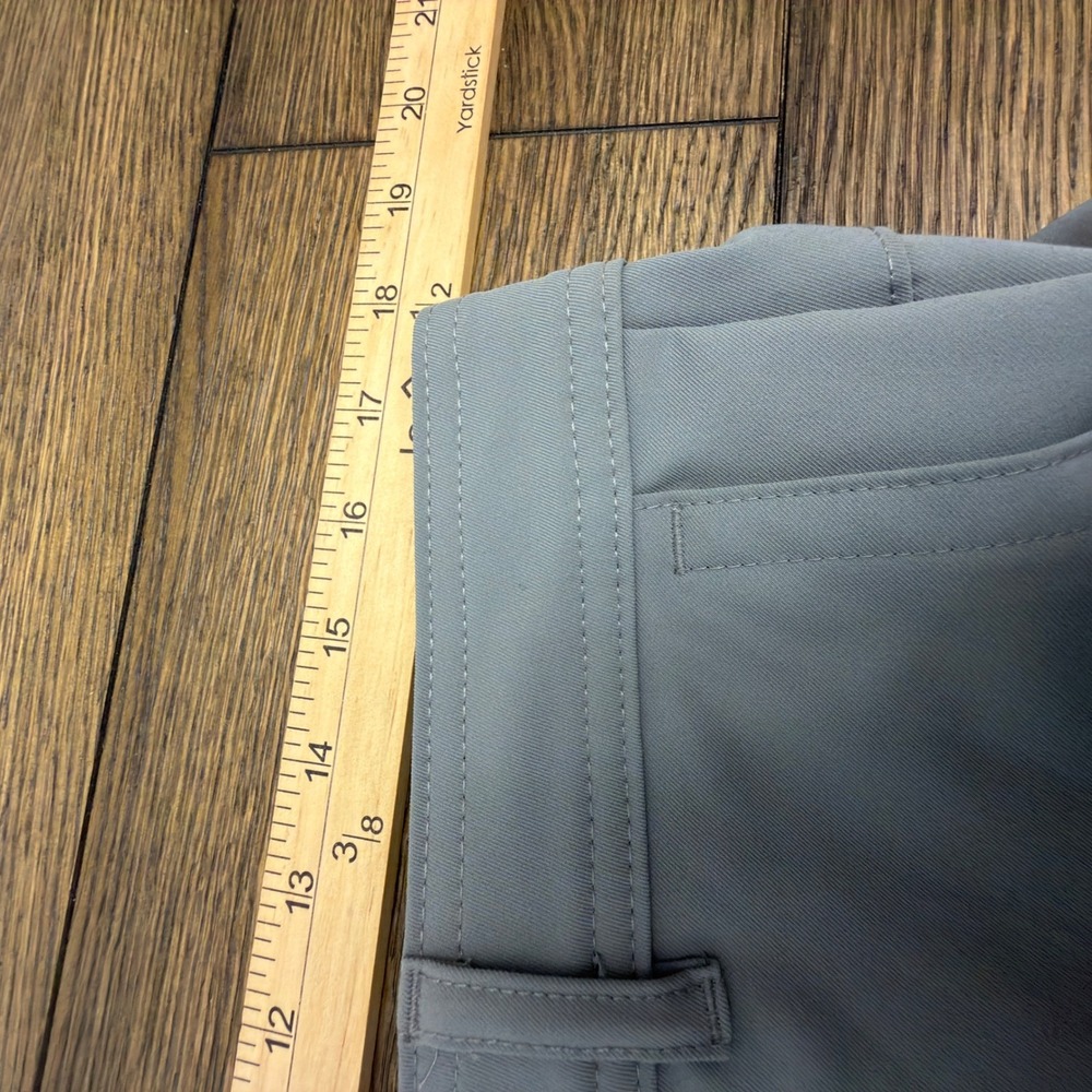 Hurley Mens Gray Performance Chino Pants 34x30 Straight Leg Golf Zip Pocket - Picture 7 of 9